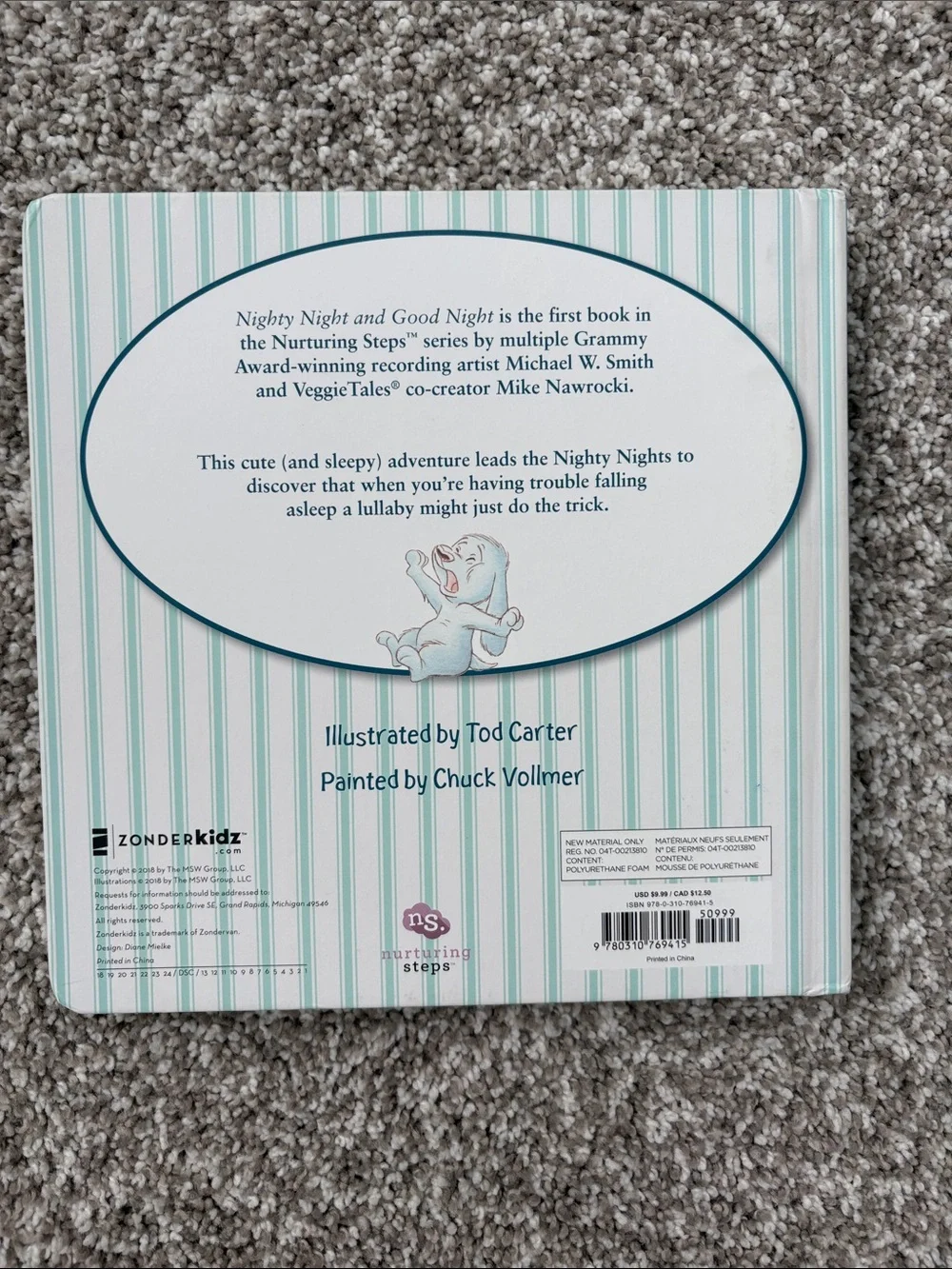 Nighty Night and Good Night - Turquoise Kids Board Book